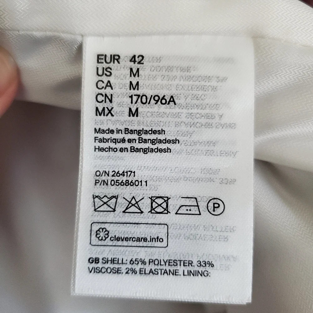 H&M Women's Fitted Blazer, Size Medium - Picture 5 of 5